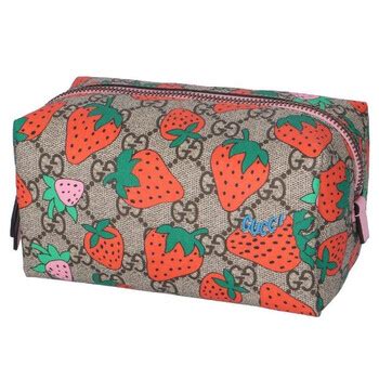 Gucci Cosmetic Case With Strawberry GG Print